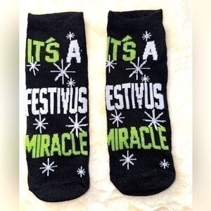 3/$25 Seinfeld It's a Festivus Miracle TV Show Holiday Xmas Christmas Socks